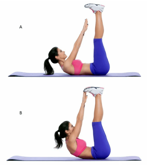 Twist with lifted legs