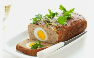 Meatloaf with an egg on Dukan diet
